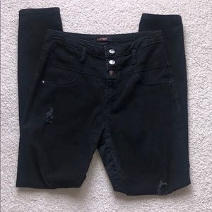 Black High Wasted Ripped Jeans